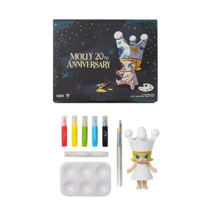 POP MART rolly molly 20th anniversary self-painting paint DIY set 150% figure