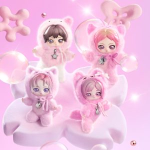 POP MART aespa fluffy club vinyl plush doll pendant kpop cute doll