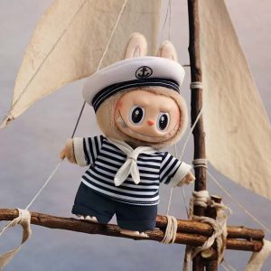 POP MART POP LAND only de vliegende labubu sailor vinyl plush pendant doll gift toy