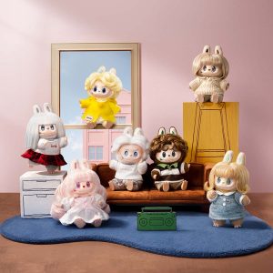 POP MART Labubu THE MONSTERS Hair Salon Vinyl Plush Pendant Blind Box